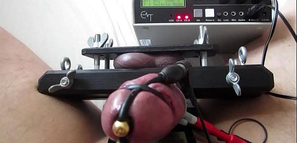  E-STIM, BALL VICE & COCK RESTRAINT WITH EROSTEK ET-312B